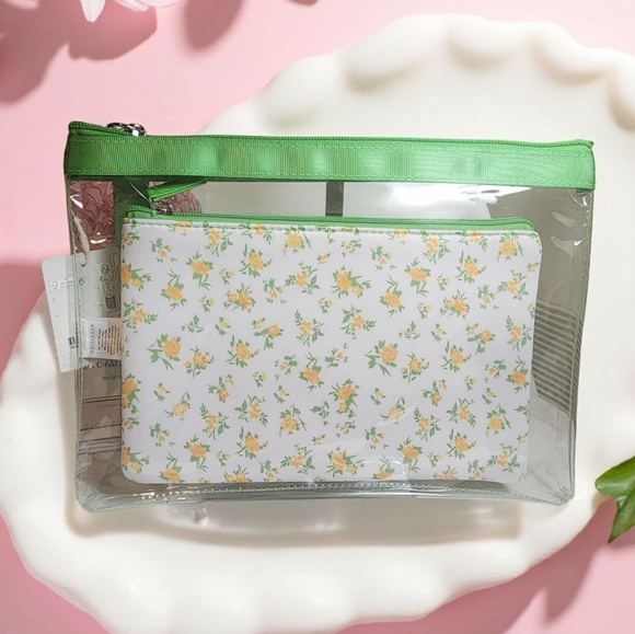Primark Floral Cosmetic Pouch & Travel Bag - Picture 1 of 4